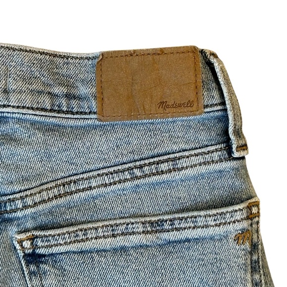 Madewell Light Blue Distressed Straight Leg Jeans Size 24 - Picture 6 of 9